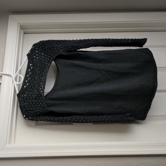 Gray Allison Joy knit cut out sweater - Picture 2 of 3